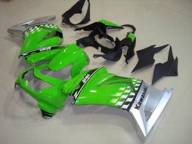 Kawasaki ZX 250R 08-12 Verkleidungen - Grün Silber