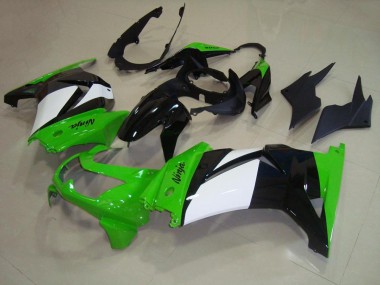 Kawasaki ZX 250R 08-12 Verkleidungen - Grün Weiß Schwarz