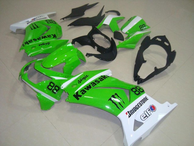 Kawasaki ZX 250R 08-12 Verkleidungen - Grün und Weiß Kawasaki ZX 250R 08-12 Verkleidungen - Grün und Weiß