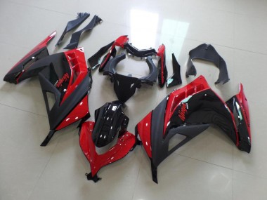 Kawasaki ZX 300R 13-16 Verkleidungen - Rot Schwarz