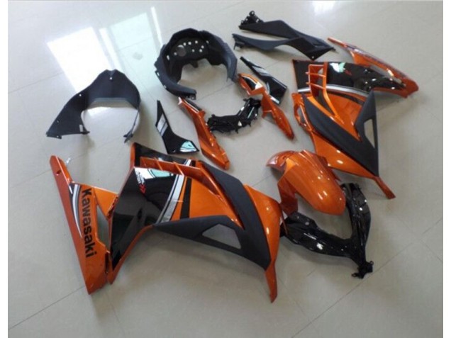 Kawasaki ZX 300R 13-16 Verkleidungen - Schwarz Orange