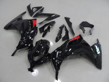 Kawasaki ZX 300R 13-16 Verkleidungen - Schwarz Rot