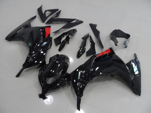Kawasaki ZX 300R 13-16 Verkleidungen - Schwarz Rot