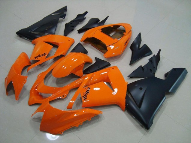 Kawasaki ZX10R 03-05 Verkleidungen - Orange Matt Schwarz Kawasaki ZX10R 03-05 Verkleidungen - Orange Matt Schwarz