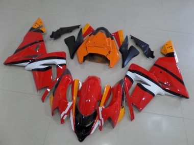 Kawasaki ZX10R 03-05 Verkleidungen - Orange Schwarz und Weiß