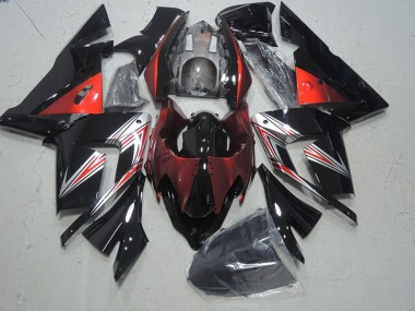 Kawasaki ZX10R 03-05 Verkleidungen - Schwarz Rot