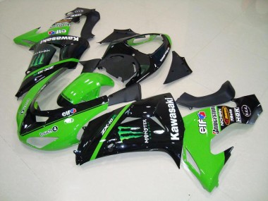 Kawasaki ZX10R 06-07 Verkleidungen - Grünes Monster