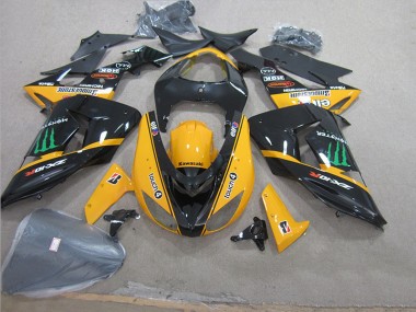Kawasaki ZX10R 06-07 Verkleidungen - Schwarz Gelb Touch4 Monster