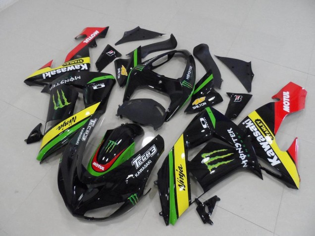 Kawasaki ZX10R 06-07 Verkleidungen - Schwarz Gelbes Monster Kawasaki ZX10R 06-07 Verkleidungen - Schwarz Gelbes Monster