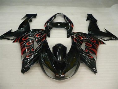 Kawasaki ZX10R 06-07 Verkleidungen - Schwarz Grau Rot