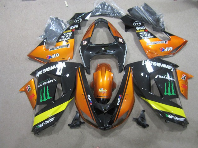 Kawasaki ZX10R 06-07 Verkleidungen - Schwarz Orange Monster Kawasaki ZX10R 06-07 Verkleidungen - Schwarz Orange Monster