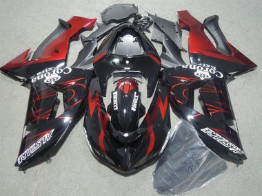 Kawasaki ZX10R 06-07 Verkleidungen - Schwarz Rot Corona Extra