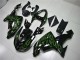 Kawasaki ZX10R 06-07 Verkleidungen - Schwarze Grüne Flamme Kawasaki ZX10R 06-07 Verkleidungen - Schwarze Grüne Flamme