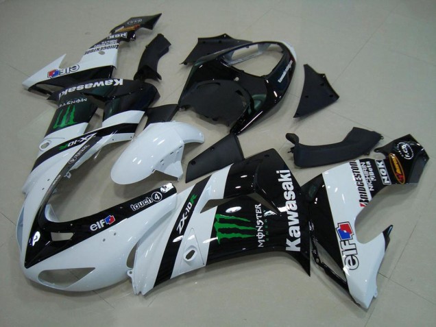 Kawasaki ZX10R 06-07 Verkleidungen - Weiß Monster Kawasaki ZX10R 06-07 Verkleidungen - Weiß Monster