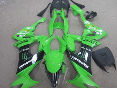 Kawasaki ZX10R 08-10 Verkleidungen - Grün Schwarz Monster