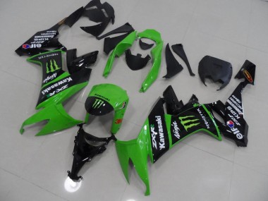 Kawasaki ZX10R 08-10 Verkleidungen - Grünes und Schwarz Monster