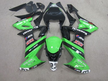 Kawasaki ZX10R 08-10 Verkleidungen - Schwarz Grün
