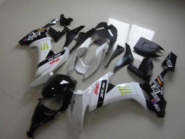 Kawasaki ZX10R 08-10 Verkleidungen - Weiß Monster