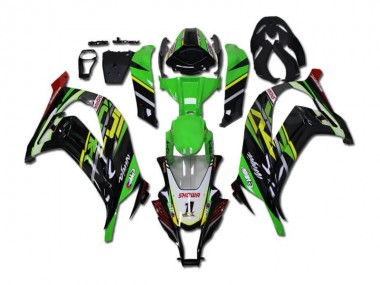 Kawasaki ZX10R 11-15 Verkleidung - Grün Schwarz