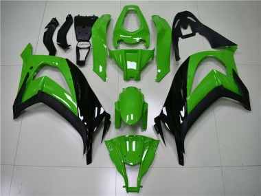 Kawasaki ZX10R 11-15 Vollverkleidung - Grün Schwarz