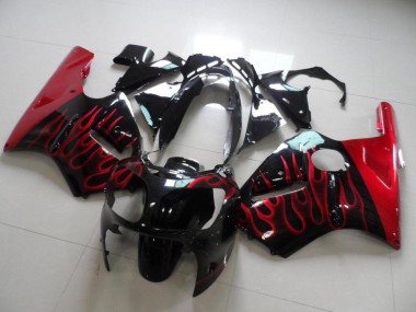 Kawasaki ZX12R 00-01 Verkleidungen - Rot Flamme