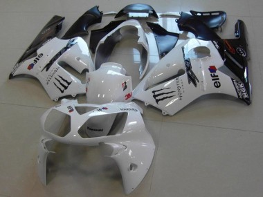 Kawasaki ZX12R 02-06 Verkleidungen - Weiß Monster