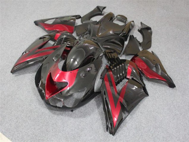 Kawasaki ZX14R ZZR 1400 06-11 Verkleidung - Schwarz Rot Kawasaki ZX14R ZZR 1400 06-11 Verkleidung - Schwarz Rot