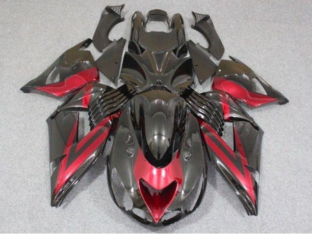 Kawasaki ZX14R ZZR 1400 06-11 Verkleidung - Schwarz Rot Kawasaki ZX14R ZZR 1400 06-11 Verkleidung - Schwarz Rot