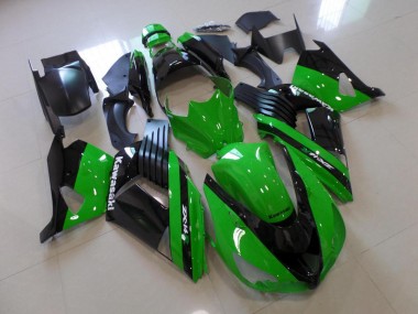 Kawasaki ZX14R ZZR 1400 06-11 Verkleidungen - Grün und Schwarz