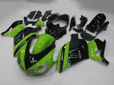 Kawasaki ZX14R ZZR 1400 06-11 Verkleidungen - Grünes Monster