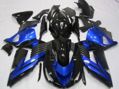 Kawasaki ZX14R ZZR 1400 06-11 Verkleidungen - Schwarz Blau