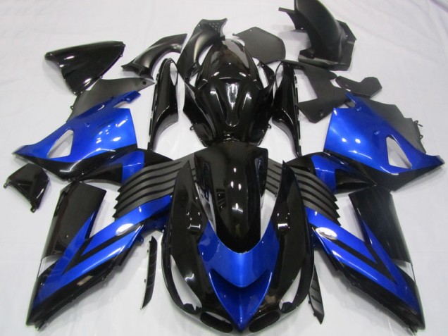 Kawasaki ZX14R ZZR 1400 06-11 Verkleidungen - Schwarz Blau Kawasaki ZX14R ZZR 1400 06-11 Verkleidungen - Schwarz Blau