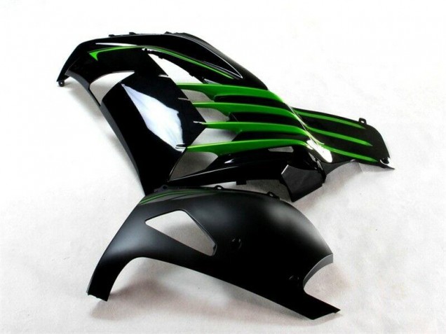 Kawasaki ZX14R ZZR 1400 12-21 Verkleidungen - Schwarz Grün Kawasaki ZX14R ZZR 1400 12-21 Verkleidungen - Schwarz Grün