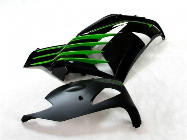 Kawasaki ZX14R ZZR 1400 12-21 Verkleidungen - Schwarz Grün Kawasaki ZX14R ZZR 1400 12-21 Verkleidungen - Schwarz Grün