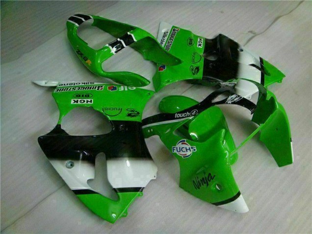 Kawasaki ZX6R 00-02 Motorrad Verkleidungen - Grün Schwarz Kawasaki ZX6R 00-02 Motorrad Verkleidungen - Grün Schwarz