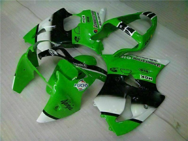 Kawasaki ZX6R 00-02 Motorrad Verkleidungen - Grün Schwarz Kawasaki ZX6R 00-02 Motorrad Verkleidungen - Grün Schwarz