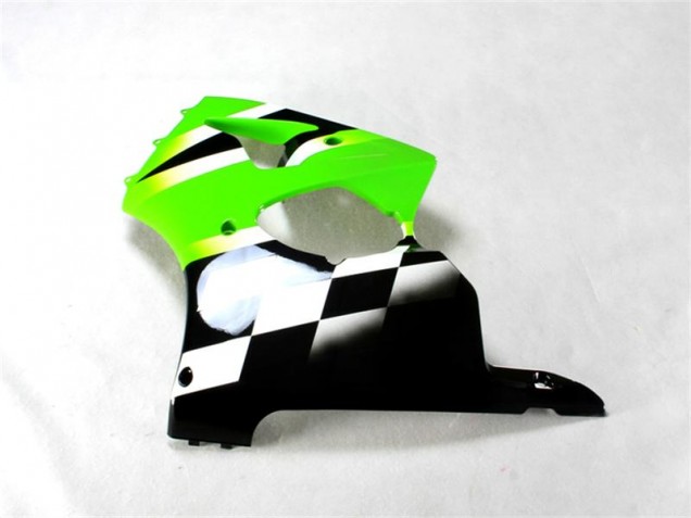 Kawasaki ZX6R 00-02 Verkleidung - Grün Schwarz Weiß Kawasaki ZX6R 00-02 Verkleidung - Grün Schwarz Weiß