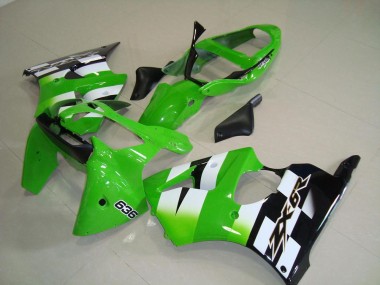 Kawasaki ZX6R 00-02 Verkleidung & Plastik - Grün Schwarz