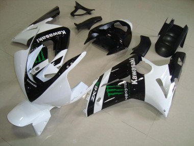 Kawasaki ZX6R 03-04 Verkleidung - Weiß Monster