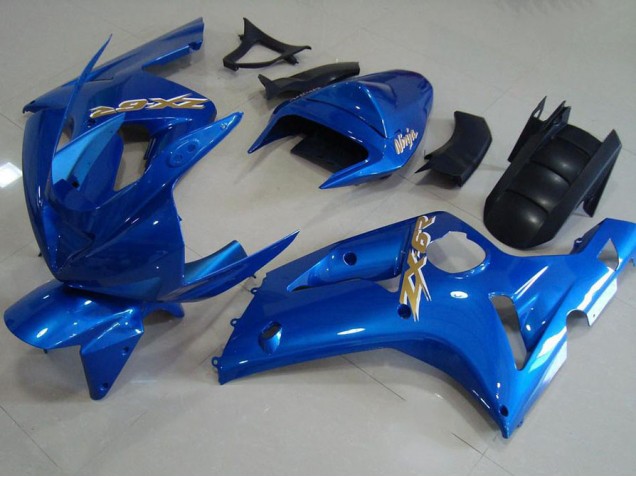 Kawasaki ZX6R 03-04 Verkleidungen - Hell blau