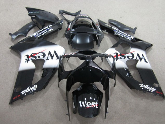 Kawasaki ZX6R 03-04 Verkleidungen - Schwarzer West Ninja 636 Kawasaki ZX6R 03-04 Verkleidungen - Schwarzer West Ninja 636