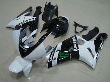 Kawasaki ZX6R 03-04 Verkleidungen - Weiß Monster