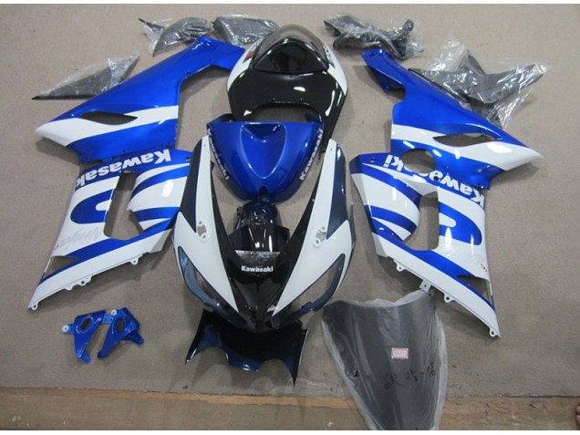 Kawasaki ZX6R 05-06 Verkleidung - Blau Weiß