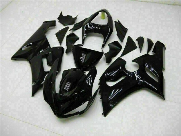 Kawasaki ZX6R 05-06 Verkleidung - Glänzend Schwarz