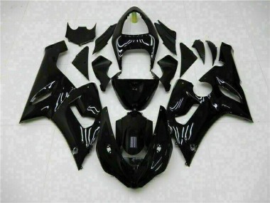 Kawasaki ZX6R 05-06 Verkleidung - Glänzend Schwarz
