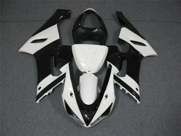 Kawasaki ZX6R 05-06 Verkleidung - Schwarz Weiß Kawasaki ZX6R 05-06 Verkleidung - Schwarz Weiß