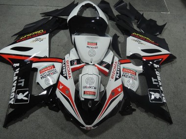 Kawasaki ZX6R 05-06 Verkleidung - Weiß Schwarz Rizoma Playboy