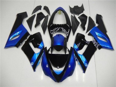 Kawasaki ZX6R 05-06 Verkleidungen - Blau Schwarz