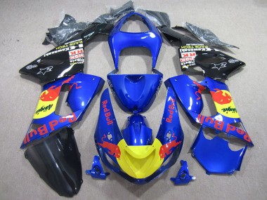 Kawasaki ZX6R 05-06 Verkleidungen - Blaur Rot Bull Ninja