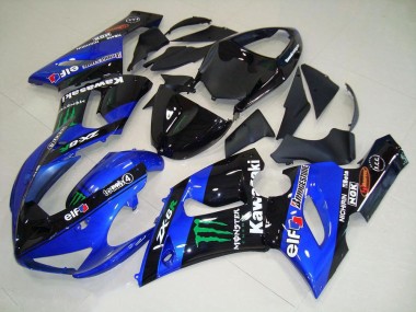 Kawasaki ZX6R 05-06 Verkleidungen - Bonbon blau Monster